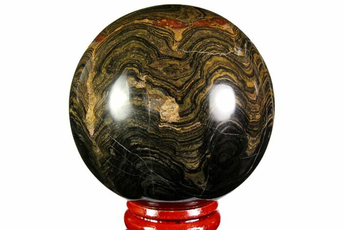 Polished Stromatolite (Greysonia) Sphere - Bolivia #113556
